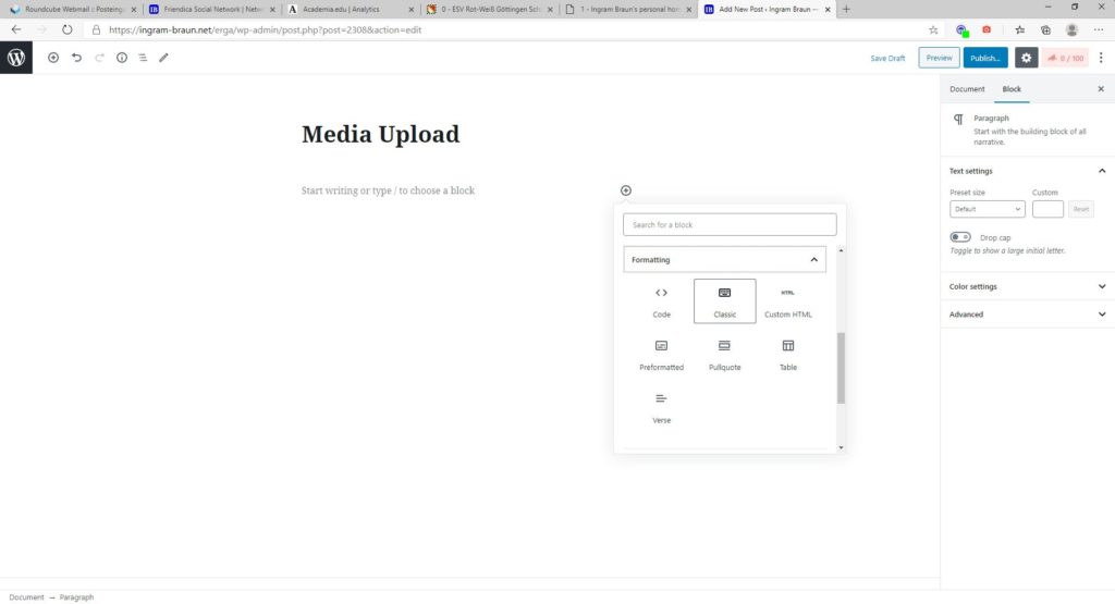 How to date back media uploads in WordPress? 2