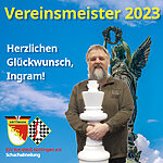 Ingram Braun Vereinsmeister des ESV Rot-Weiß Göttingen 2023 (© Babette Berghaus)