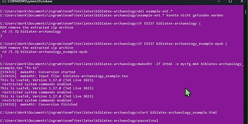 biblatex-archaeology in its environment Ⅴ: TeX4ht for HTML or MS Word conversion 7