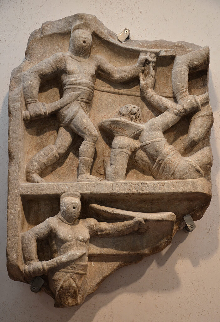 Gladiatorrelief, Rom, Diokletianthermen