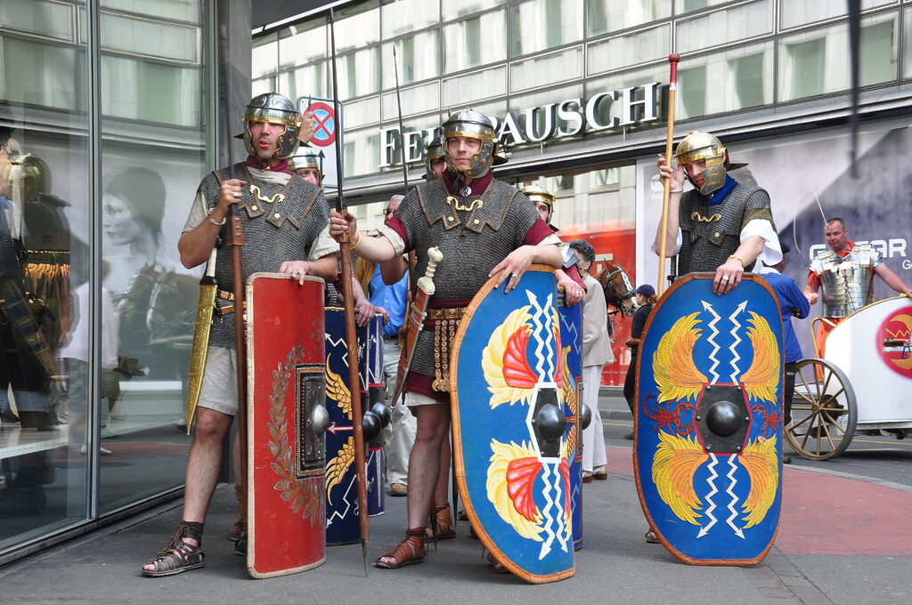 Legio ⅩⅩⅠ Rapax beim Sechseläutenumzug in Zürich 2011