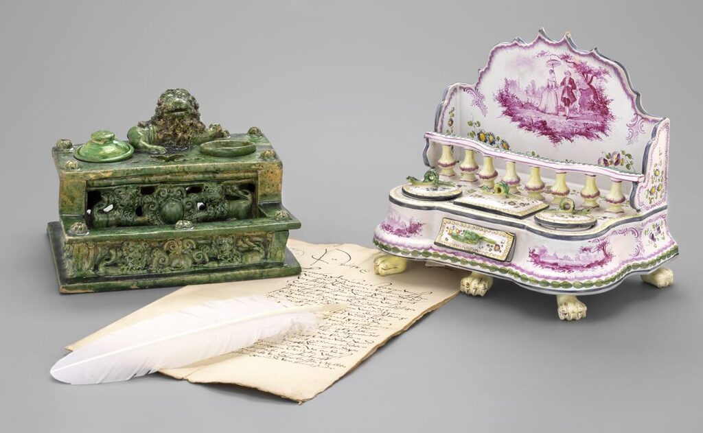 Tintenfässer aus Porzellan (Pressefoto Hessen Kassel Heritage)